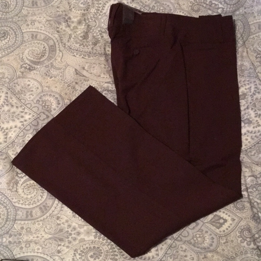 Burgundy Dress Pants - Size 8 petite